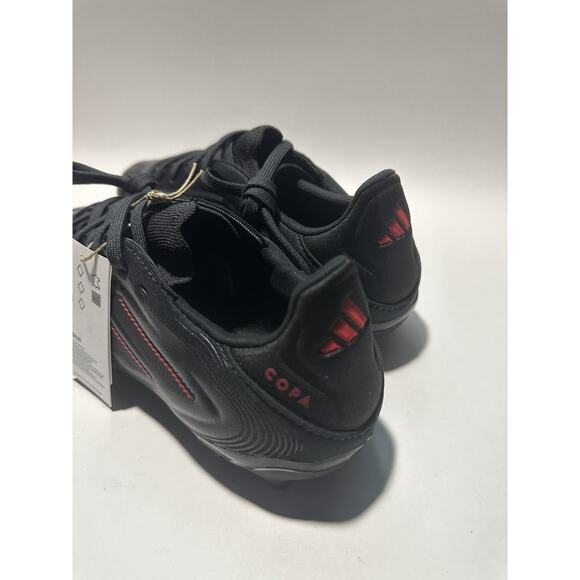 adidas Mens 7 COPA PURE 3 PRO FIRM GROUND SOCCER CLEATS Black/Red JP5620 NEW - Picture 4 of 6